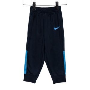 Baby Boys Nike Logo Printed Track Pants (Navy)